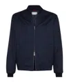 Brunello Cucinelli Wool And Cashmere Blend Cardigan In Blue