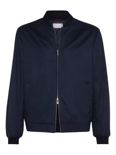 BRUNELLO CUCINELLI BRUNELLO CUCINELLI CASHMERE BOMBER JACKET