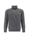 Brunello Cucinelli Sweater In Lead