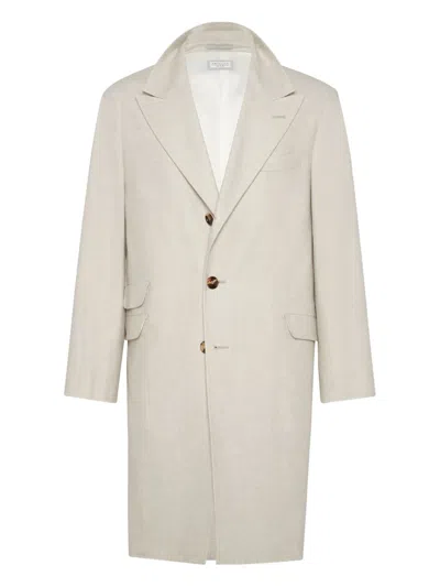 BRUNELLO CUCINELLI CASHMERE BUTTON COAT