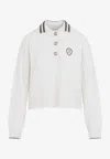 Brunello Cucinelli Sport Club Pullover With White Cashmere In White