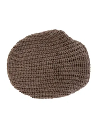 Pre-owned Brunello Cucinelli Cashmere Cap In Brown