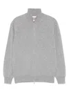 Brunello Cucinelli Men Zip-front Cardigan In Gray