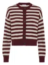 Brunello Cucinelli Cashmere Cardigan In Brown