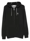 Brunello Cucinelli Cashmere Zip-up Hoodie Featuring Drawstring Hood In Black