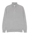 Brunello Cucinelli Men Zip-front Cardigan In Gray
