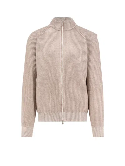 Brunello Cucinelli Cashmere Cardigan In Gray