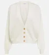 Brunello Cucinelli Cashmere Cardigan In Bianco