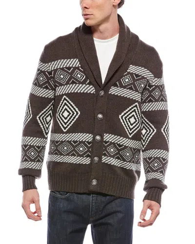 Brunello Cucinelli Cashmere Cardigan In Brown