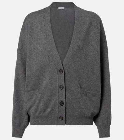 Brunello Cucinelli Cashmere Cardigan In Brown