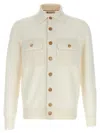 Brunello Cucinelli Cashmere Cardigan In Animal Print