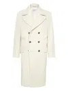 Brunello Cucinelli One-and-a-half-breasted Coat In Neutral