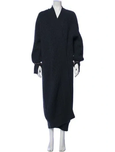Pre-owned Brunello Cucinelli Cashmere Coat In Blue