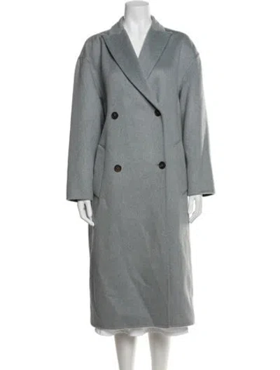 Pre-owned Brunello Cucinelli Cashmere Coat In Blue
