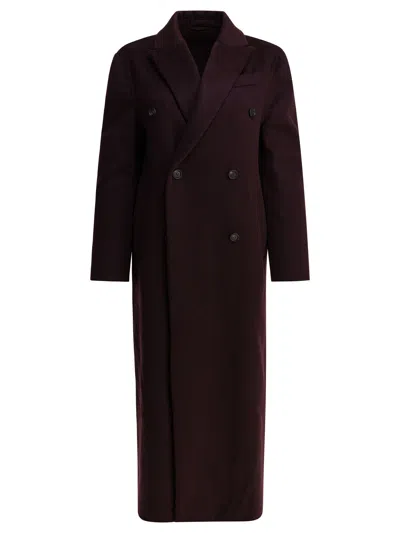 BRUNELLO CUCINELLI CASHMERE COAT COATS RED