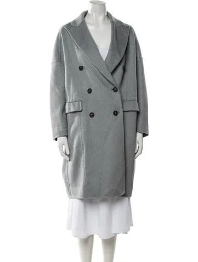 Pre-owned Brunello Cucinelli Cashmere Coat In Gray