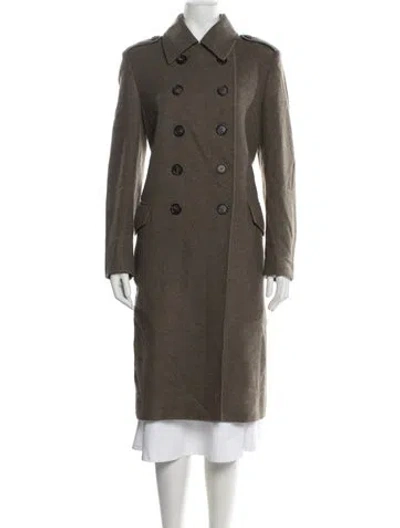 Pre-owned Brunello Cucinelli Cashmere Coat In Grey