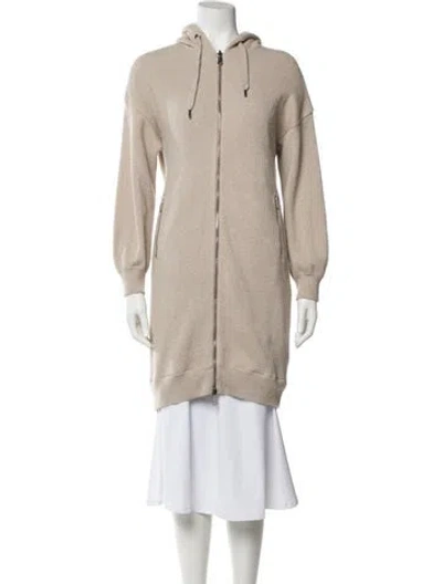 Pre-owned Brunello Cucinelli Cashmere Coat In Neutral