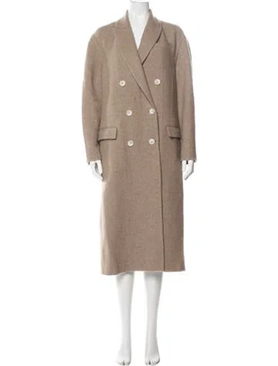 Pre-owned Brunello Cucinelli Cashmere Coat In Neutral