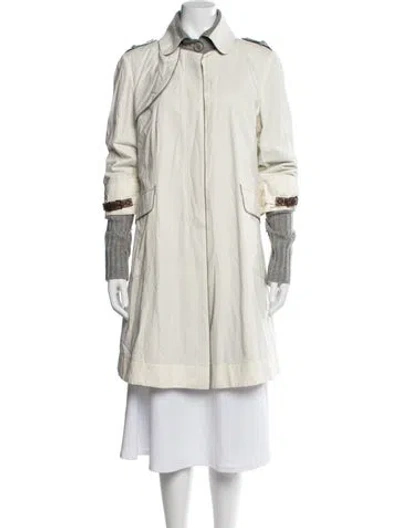 Pre-owned Brunello Cucinelli Cashmere Coat In Neutral