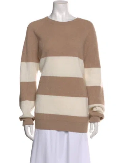 Pre-owned Brunello Cucinelli Cashmere Colorblock Pattern Sweater In Neutral