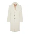 Brunello Cucinelli Cashmere Corduroy Overcoat In Neutrals