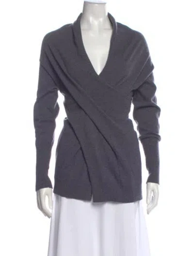 Pre-owned Brunello Cucinelli Cashmere Cowl Neck Sweater In Gray