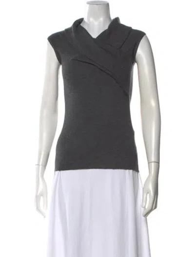 Pre-owned Brunello Cucinelli Cashmere Cowl Neck Sweater In Gray
