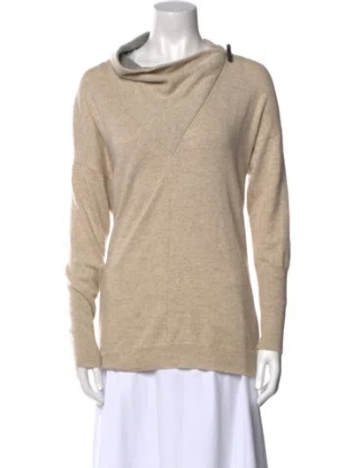 Pre-owned Brunello Cucinelli Cashmere Cowl Neck Sweater In Neutral