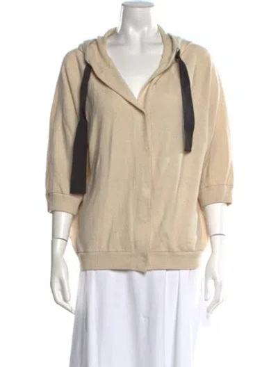 Pre-owned Brunello Cucinelli Cashmere Cowl Neck Sweater In Neutral