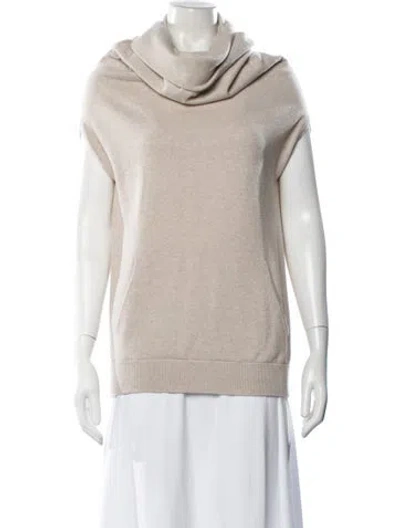 Pre-owned Brunello Cucinelli Cashmere Cowl Neck Sweater In Neutral
