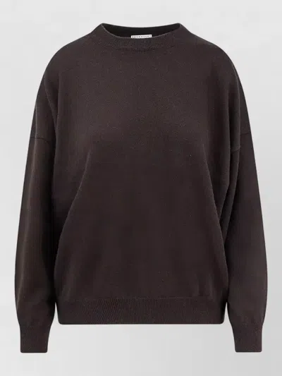 Brunello Cucinelli Cashmere Crew Neck Long Sleeve Sweatshirt In Brown