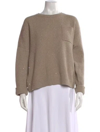 Pre-owned Brunello Cucinelli Cashmere Crew Neck Sweater