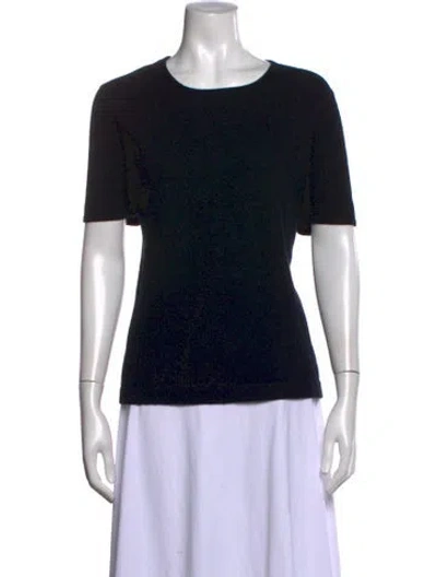 Pre-owned Brunello Cucinelli Cashmere Crew Neck Sweater In Black