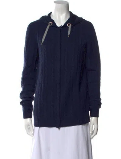 Pre-owned Brunello Cucinelli Cashmere Crew Neck Sweater In Blue