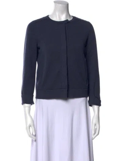 Pre-owned Brunello Cucinelli Cashmere Crew Neck Sweater In Blue