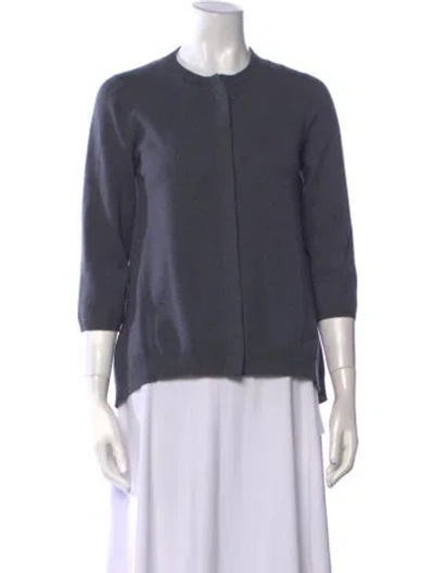 Pre-owned Brunello Cucinelli Cashmere Crew Neck Sweater In Blue