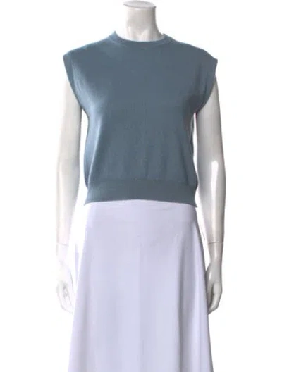 Pre-owned Brunello Cucinelli Cashmere Crew Neck Sweater In Blue