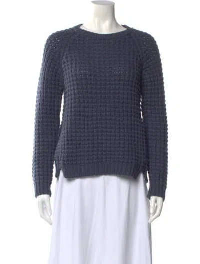 Pre-owned Brunello Cucinelli Cashmere Crew Neck Sweater In Blue