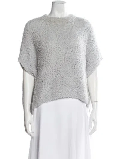 Pre-owned Brunello Cucinelli Cashmere Crew Neck Sweater In Blue