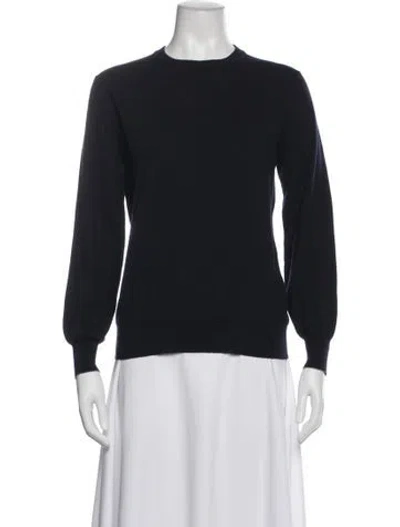 Pre-owned Brunello Cucinelli Cashmere Crew Neck Sweater In Blue