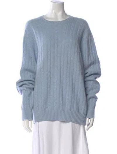 Pre-owned Brunello Cucinelli Cashmere Crew Neck Sweater In Blue