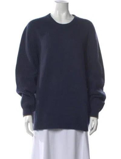 Pre-owned Brunello Cucinelli Cashmere Crew Neck Sweater In Blue