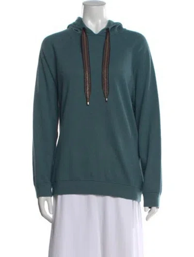 Pre-owned Brunello Cucinelli Cashmere Crew Neck Sweater In Blue