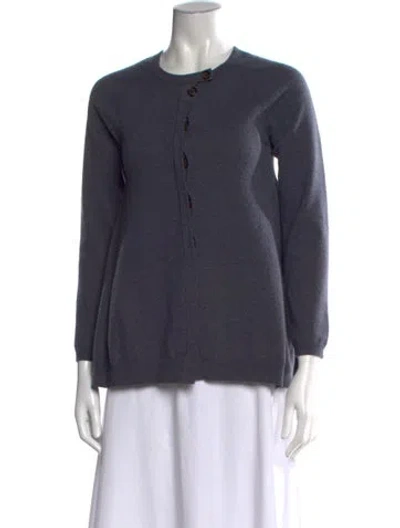 Pre-owned Brunello Cucinelli Cashmere Crew Neck Sweater In Blue