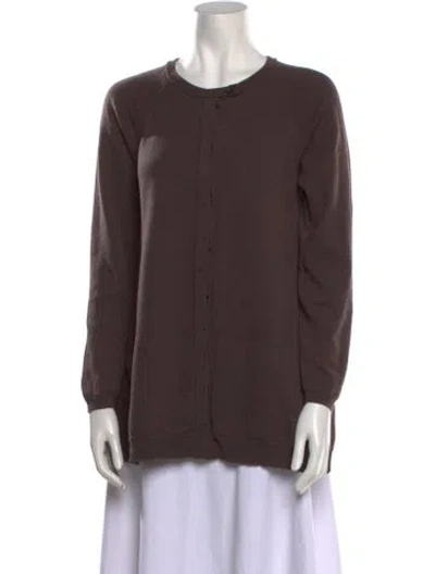 Pre-owned Brunello Cucinelli Cashmere Crew Neck Sweater In Brown