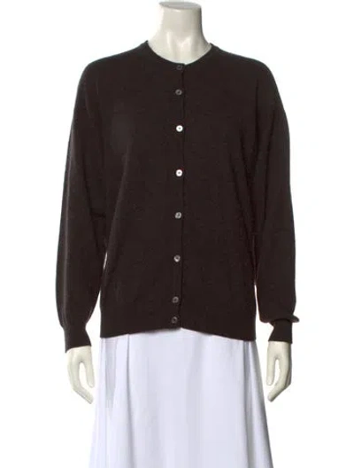 Pre-owned Brunello Cucinelli Cashmere Crew Neck Sweater In Brown