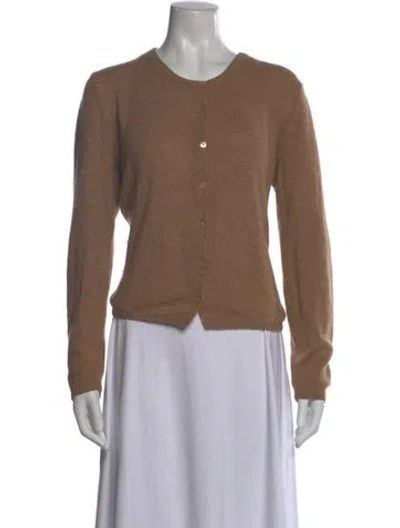 Pre-owned Brunello Cucinelli Cashmere Crew Neck Sweater In Brown
