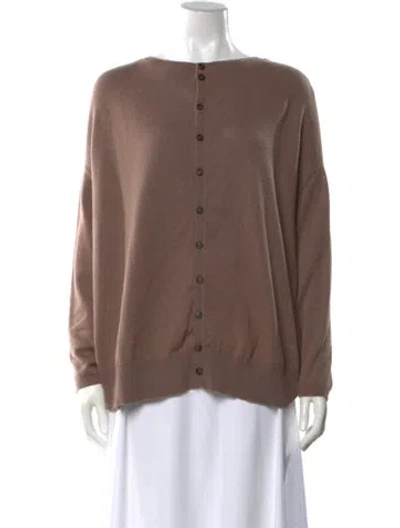 Pre-owned Brunello Cucinelli Cashmere Crew Neck Sweater In Brown