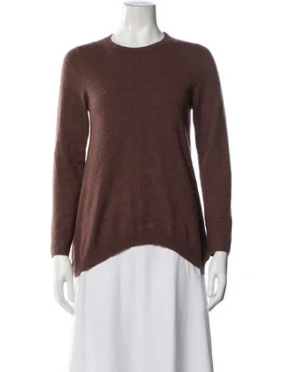 Pre-owned Brunello Cucinelli Cashmere Crew Neck Sweater In Brown